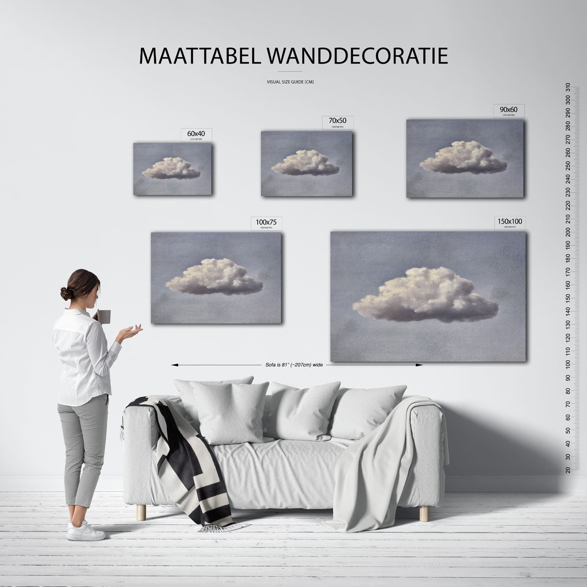 Dromerige wolk Kunstwerk