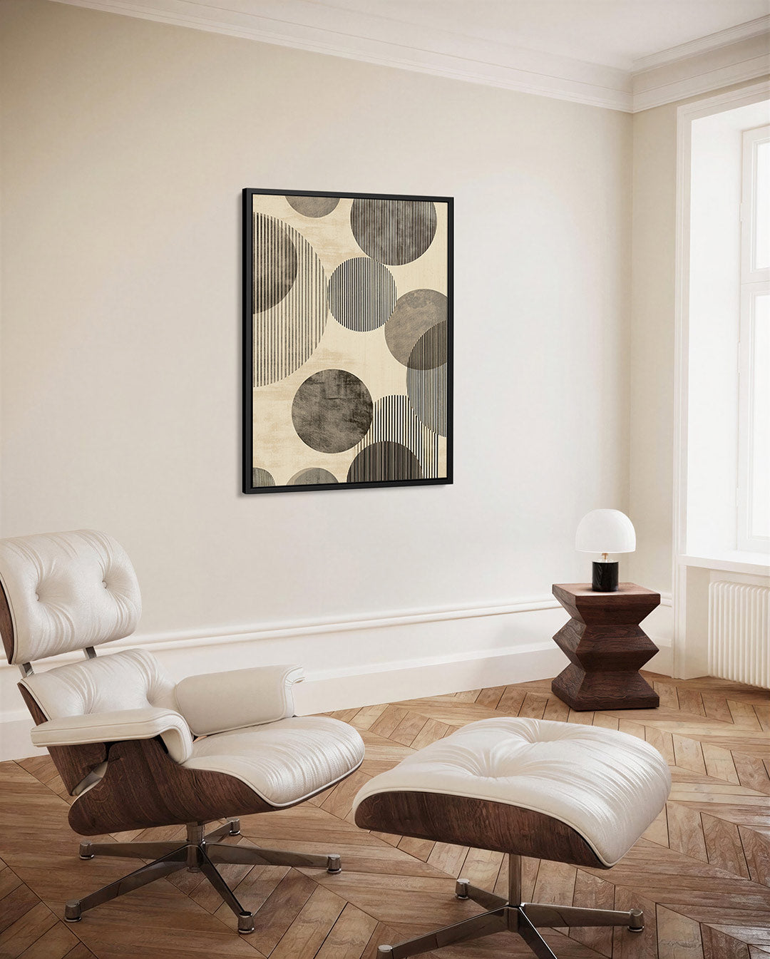 Geometrische cirkels Kunstwerk
