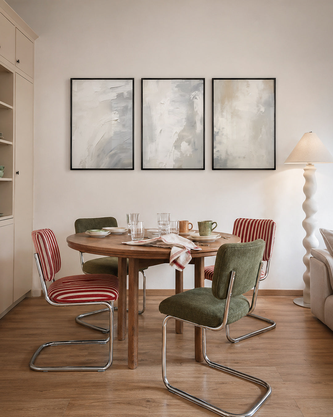 Zachte kleurvlakken Posterset