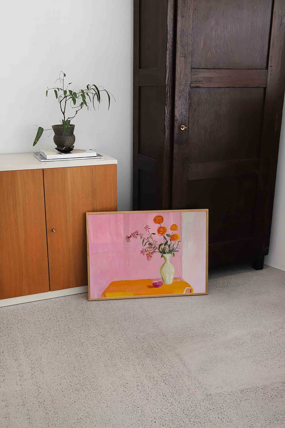 Bloemen in vaas Poster