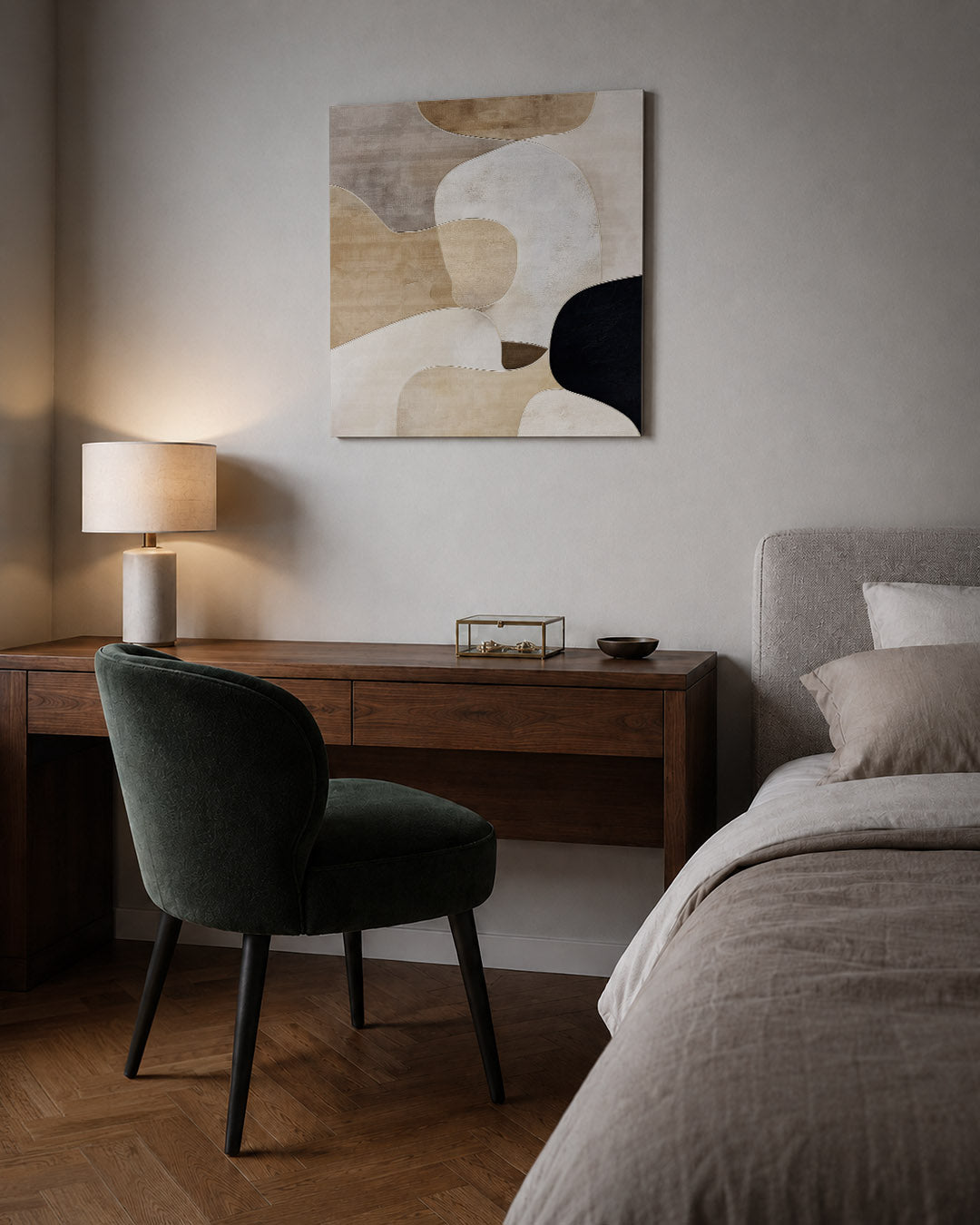 Organische vormen compositie Kunstwerk