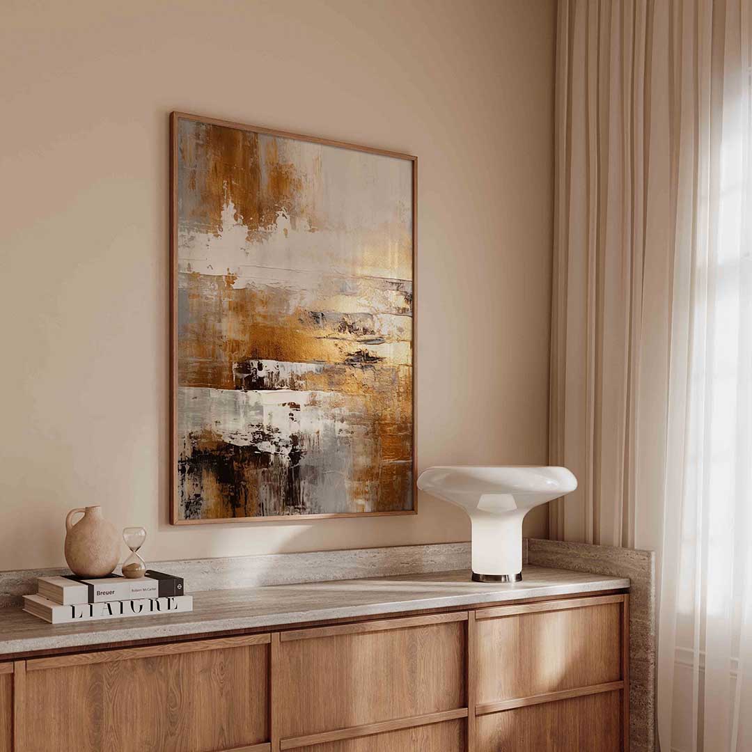 Abstracte gouden textuur Poster