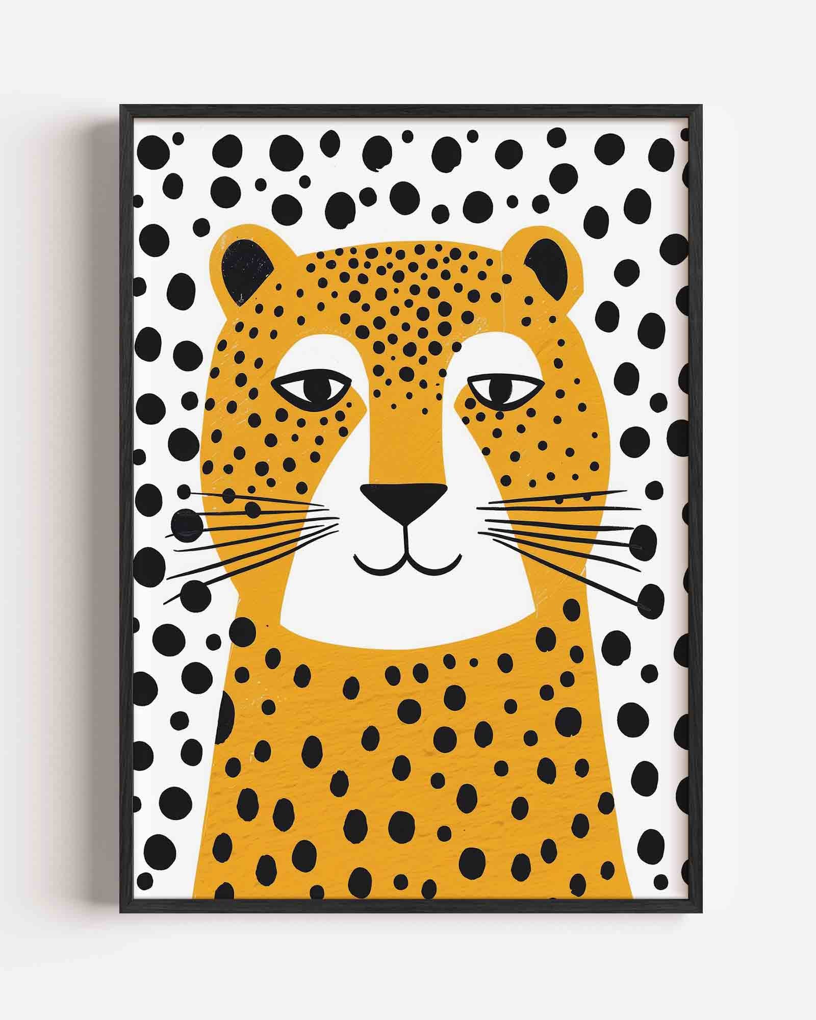 Luipaard met stippen Poster