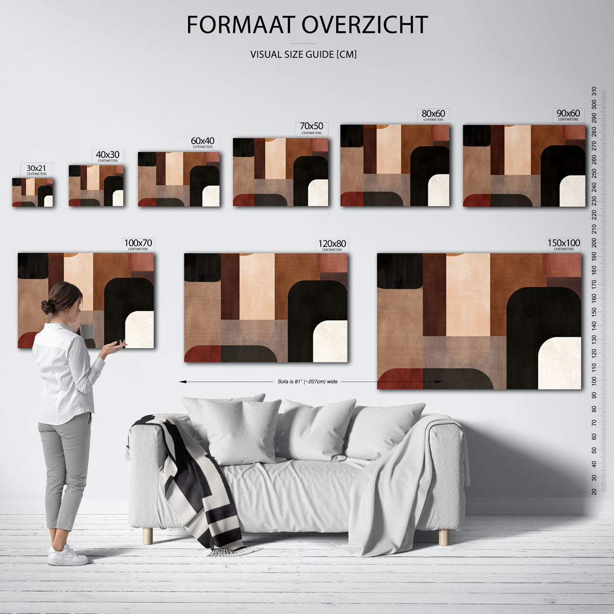 Abstracte vormen Poster
