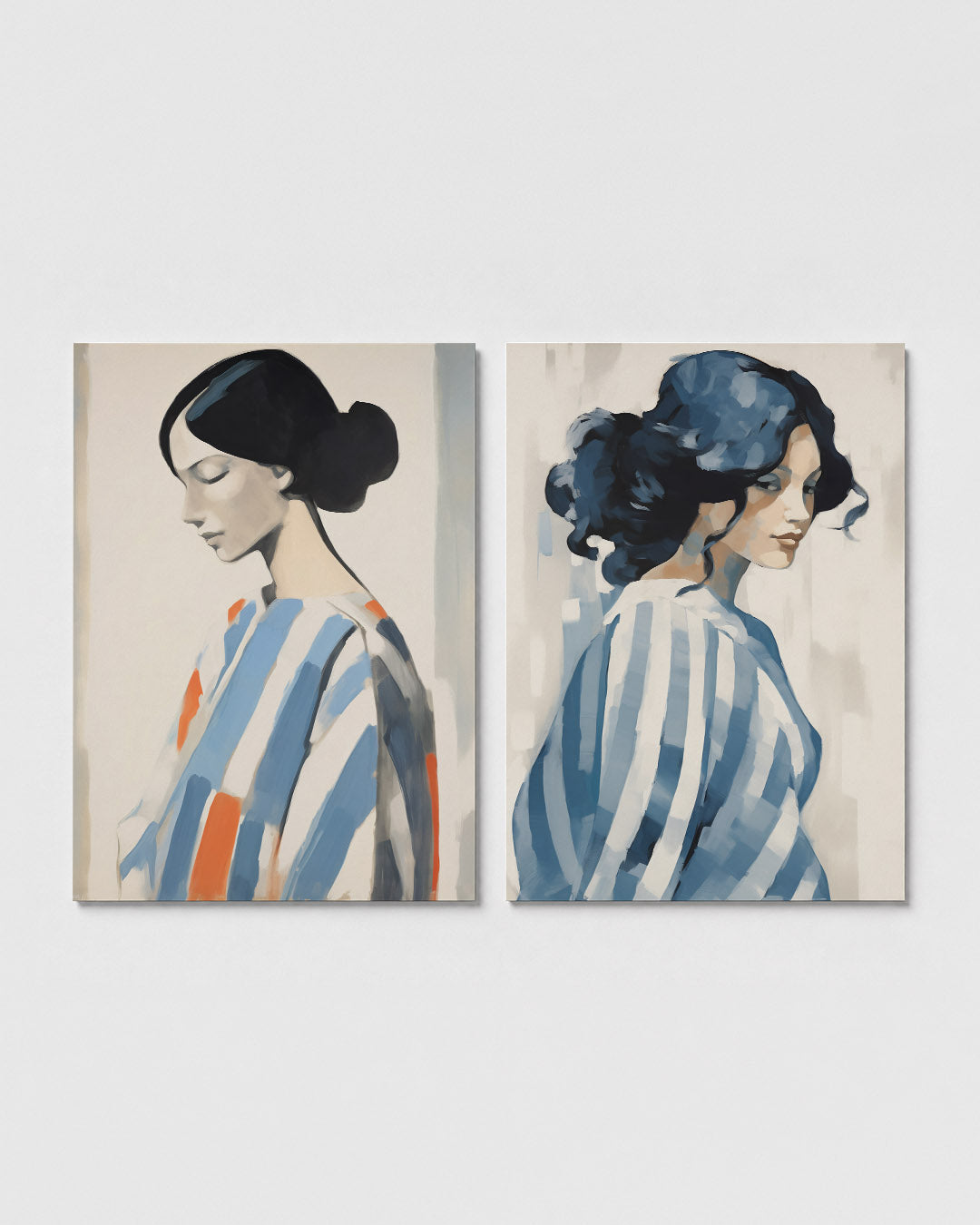 Stille vrouw Posterset