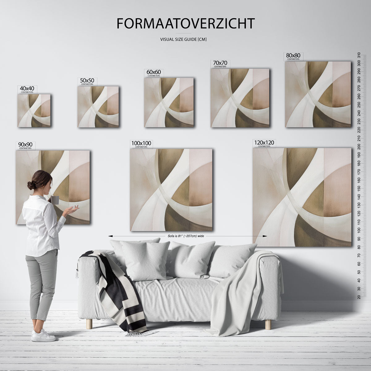 Abstracte vormen Poster