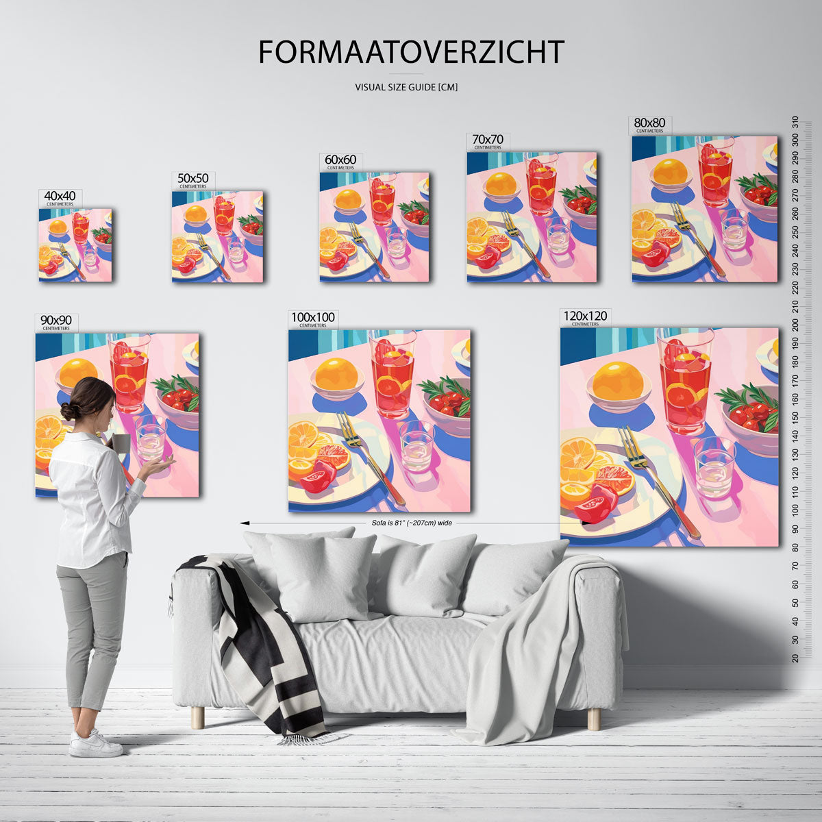 Fruit en drankjes Poster