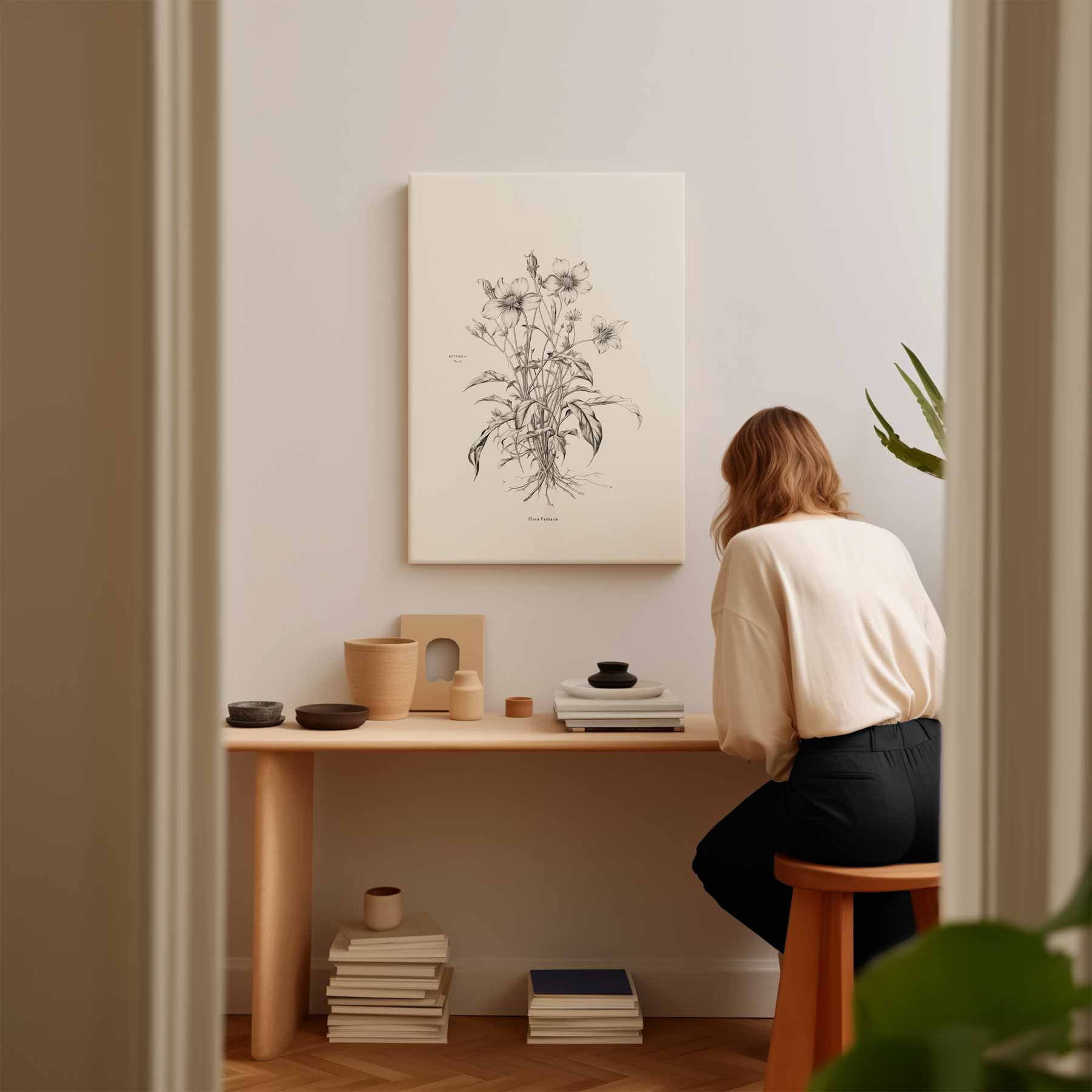 Botanische Bloemenpracht Kunstwerk-canvas-dibond-plexiglas-wanddecoratie-WallArtistic