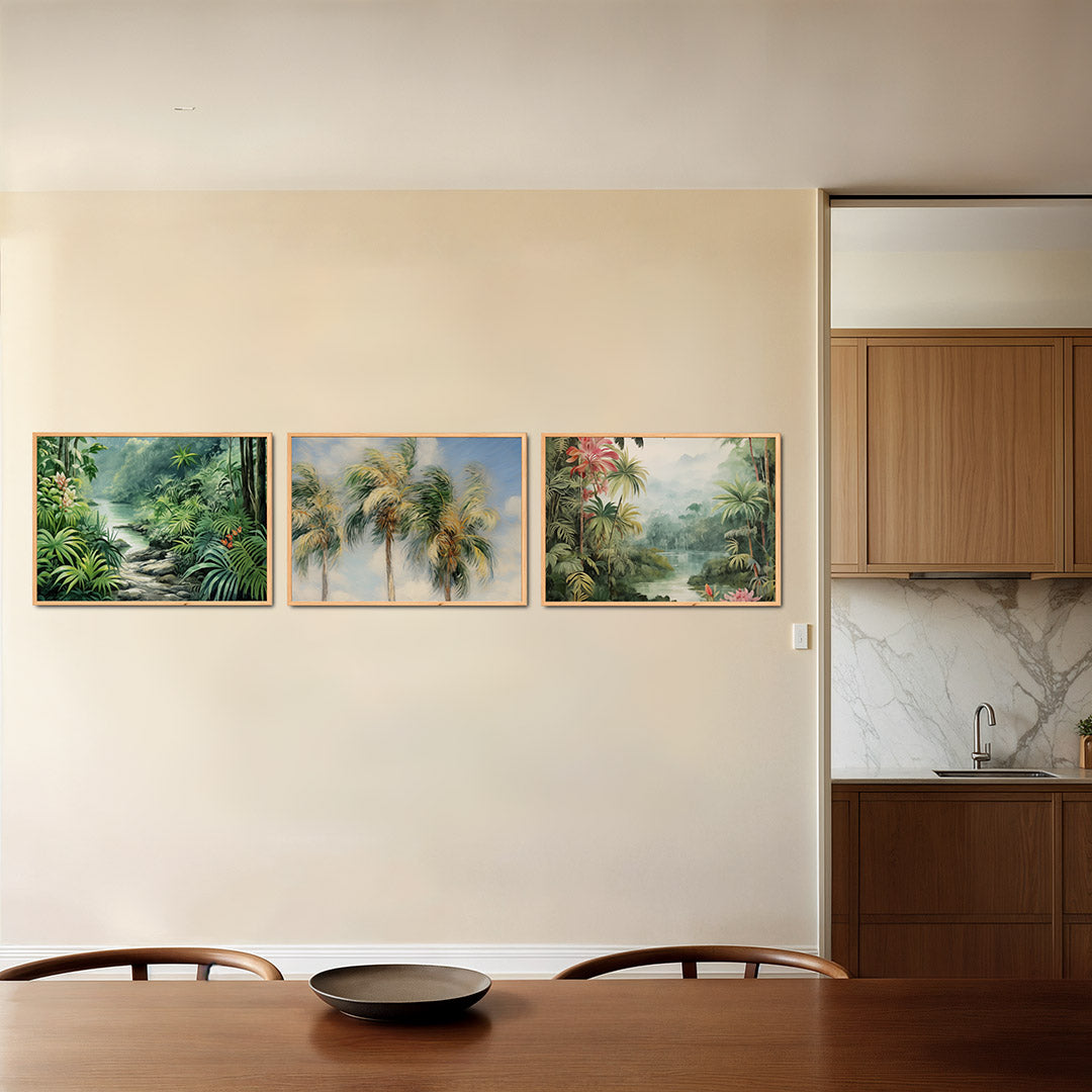 Groene jungle sfeer Posterset