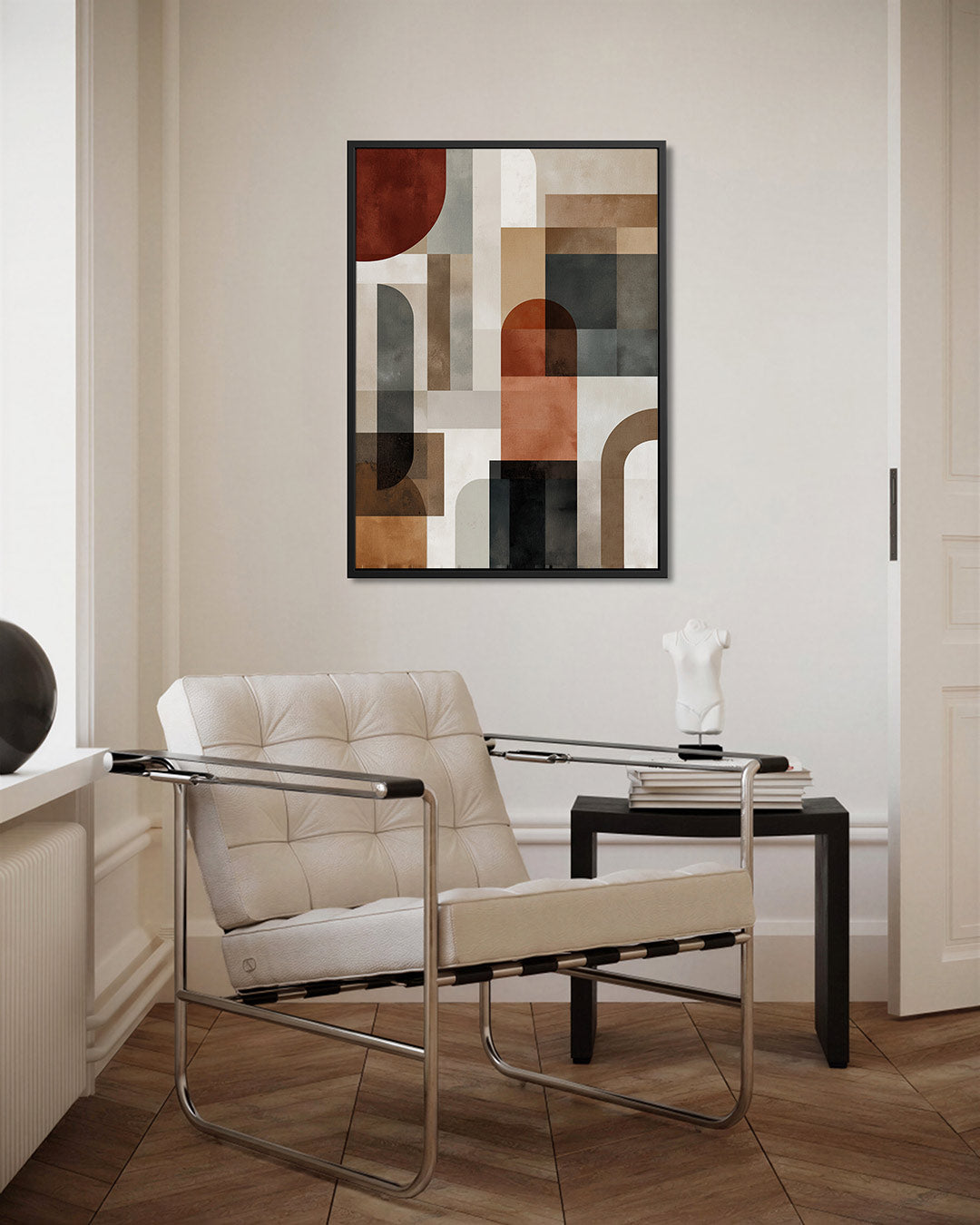 Geometrische vormen compositie Kunstwerk