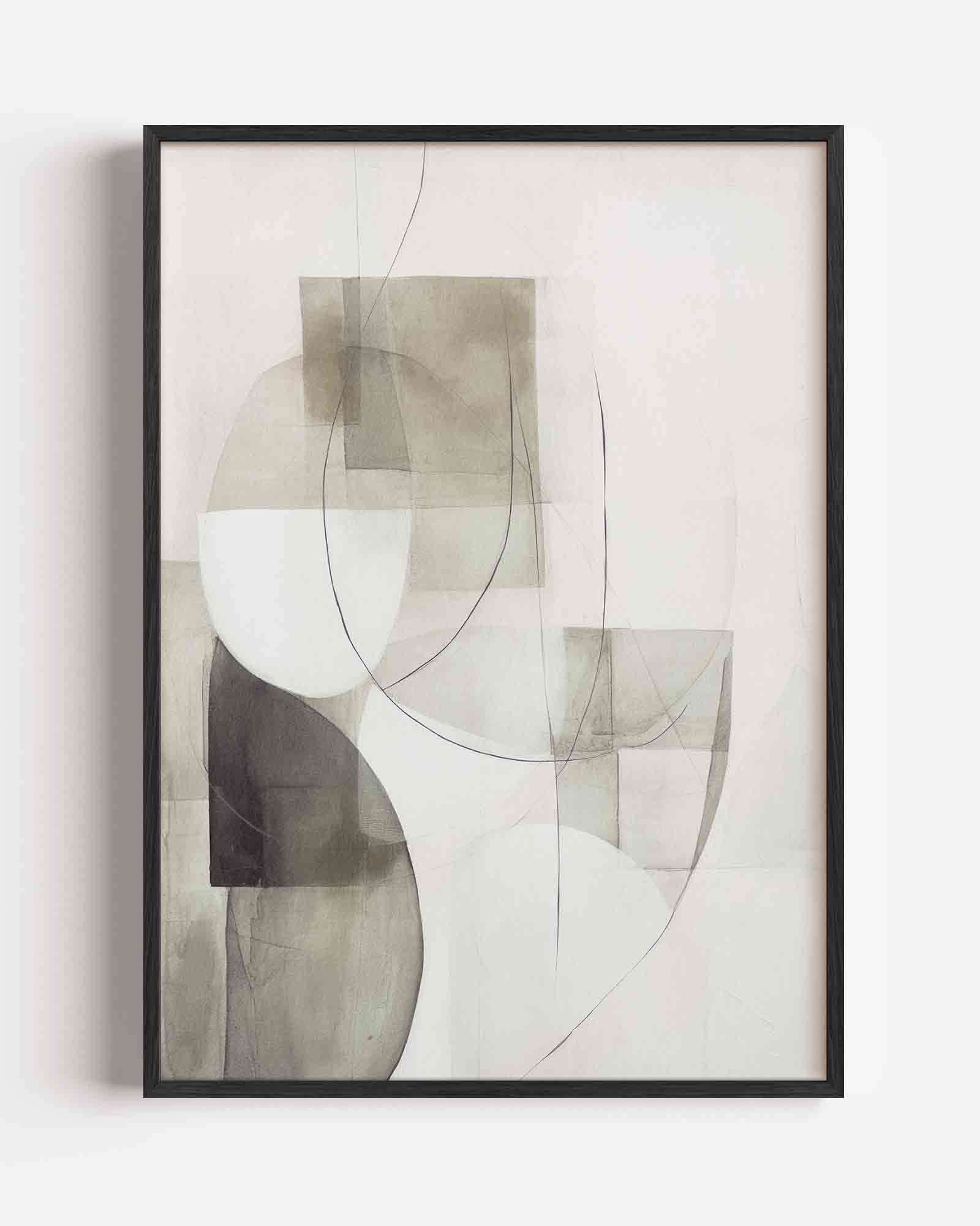 Abstracte vormen Poster
