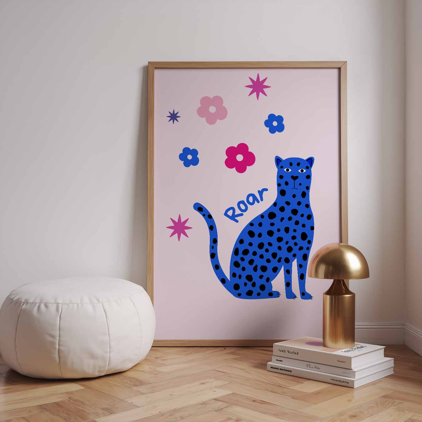 Roarende Luipaard Poster-WallArtistic