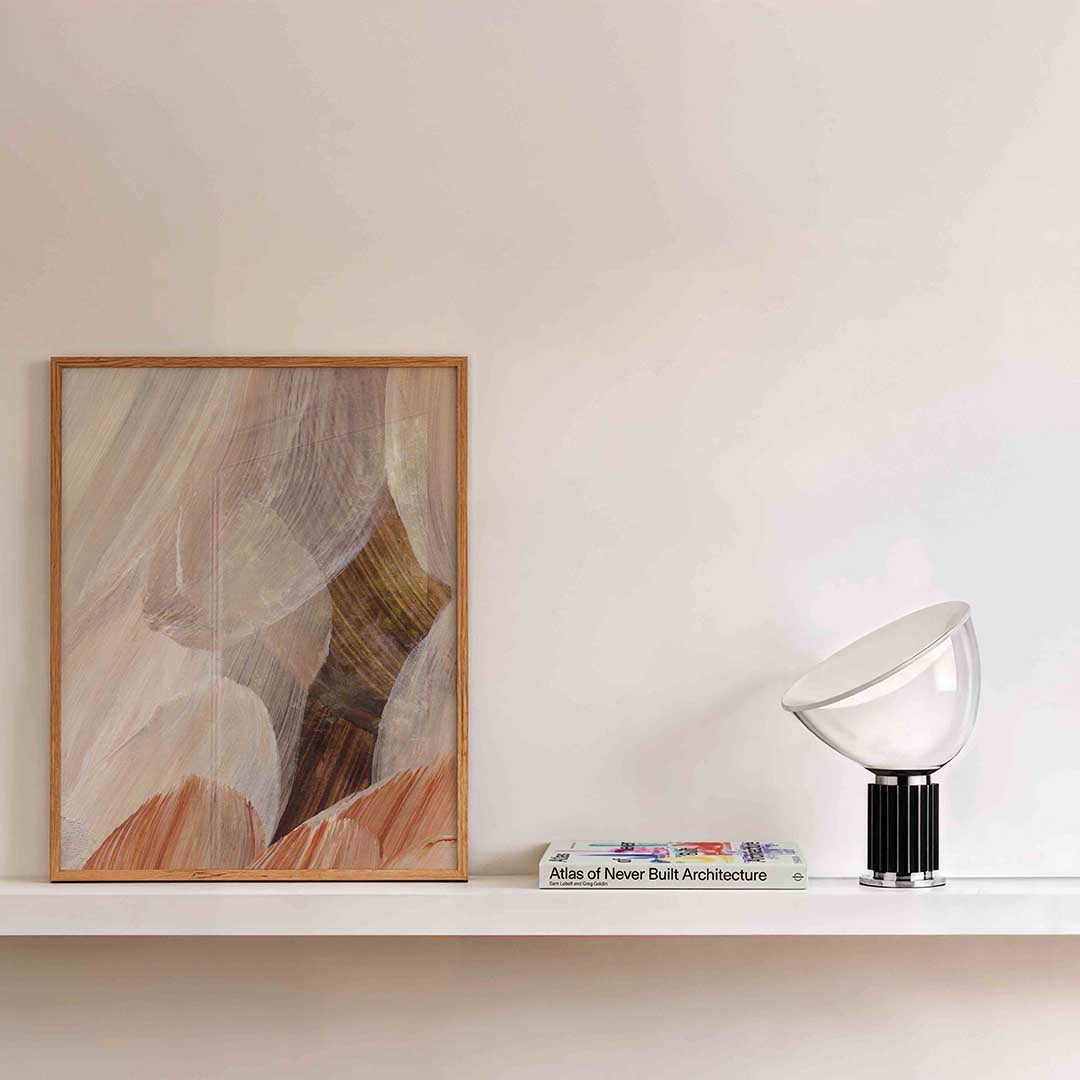 Abstracte penseelstreken Poster