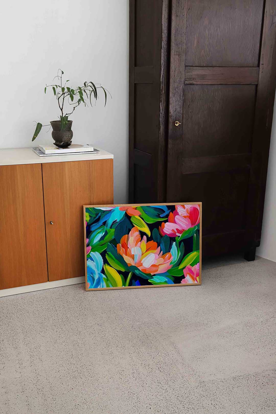 Bloemen en bladeren Poster