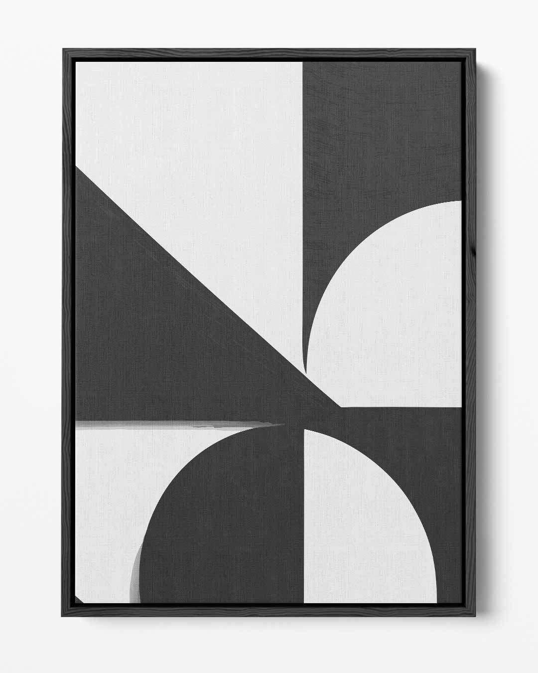 Abstract Geometrisch Contrast Kunstwerk-canvas-dibond-plexiglas-wanddecoratie-WallArtistic