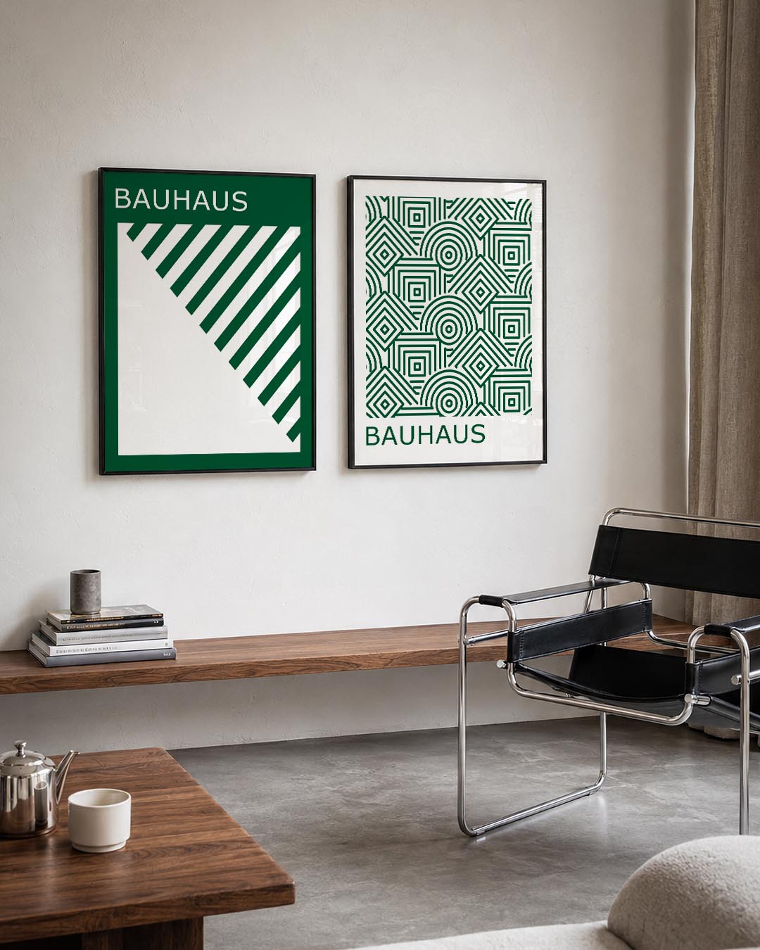 Diagonal lijnen Posterset