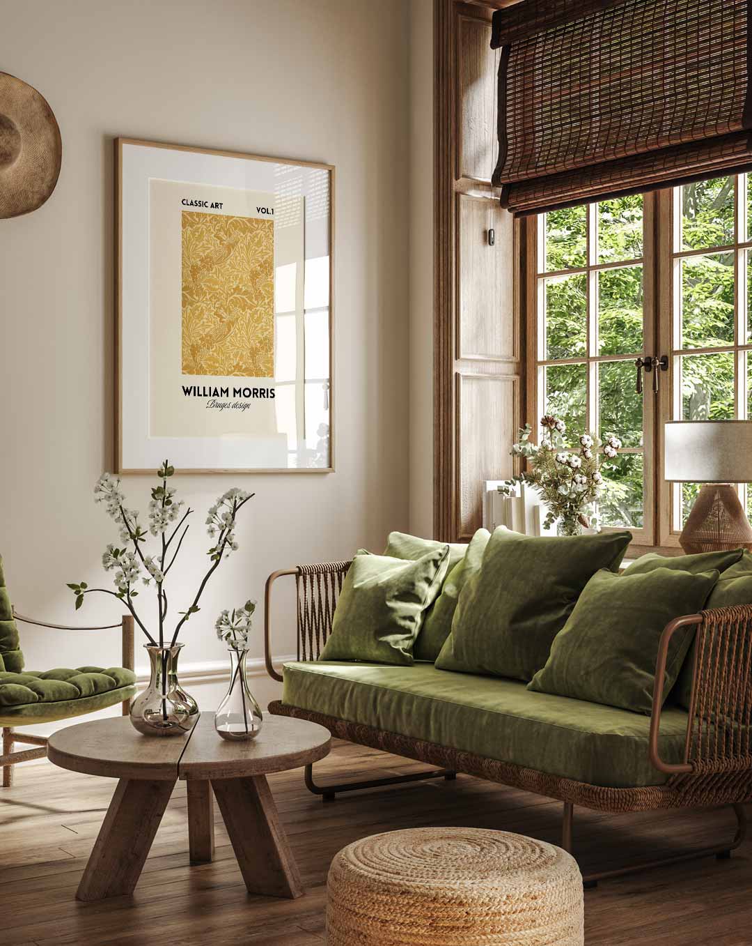 William Morris Bruges Design Poster-WallArtistic