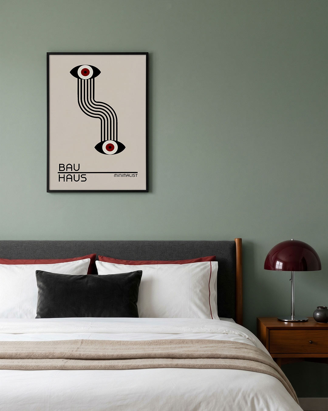Lijnen en ogen Poster