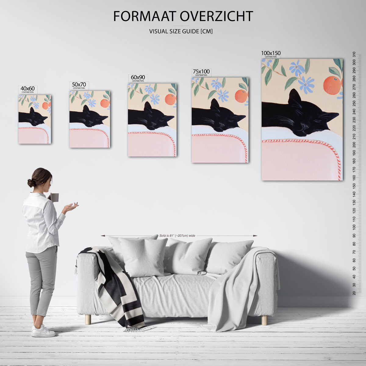 Dromerige kat Kunstwerk
