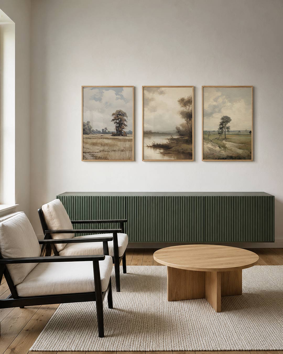 Landschap en lucht Posterset