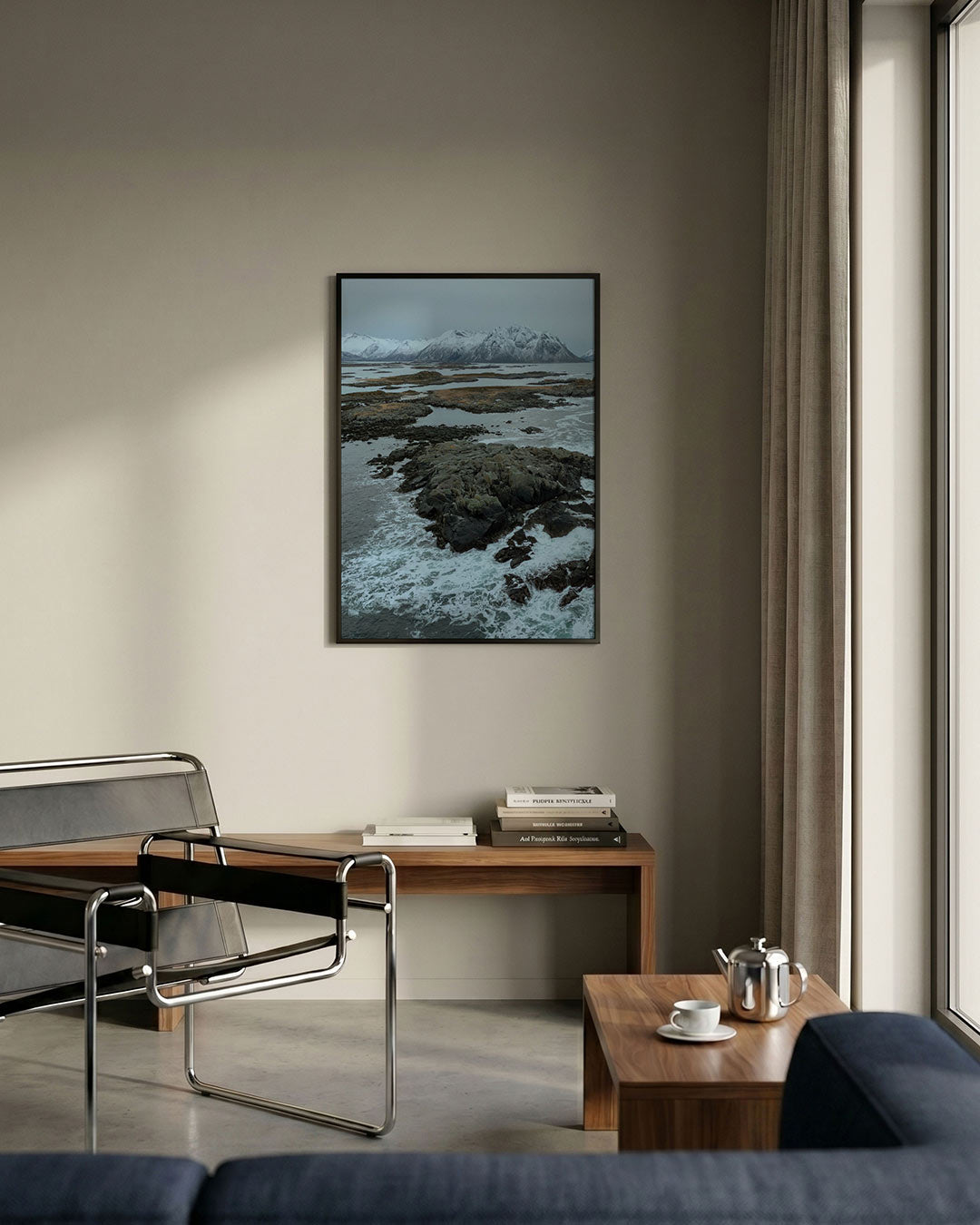 Rotsachtige kustlijn Poster