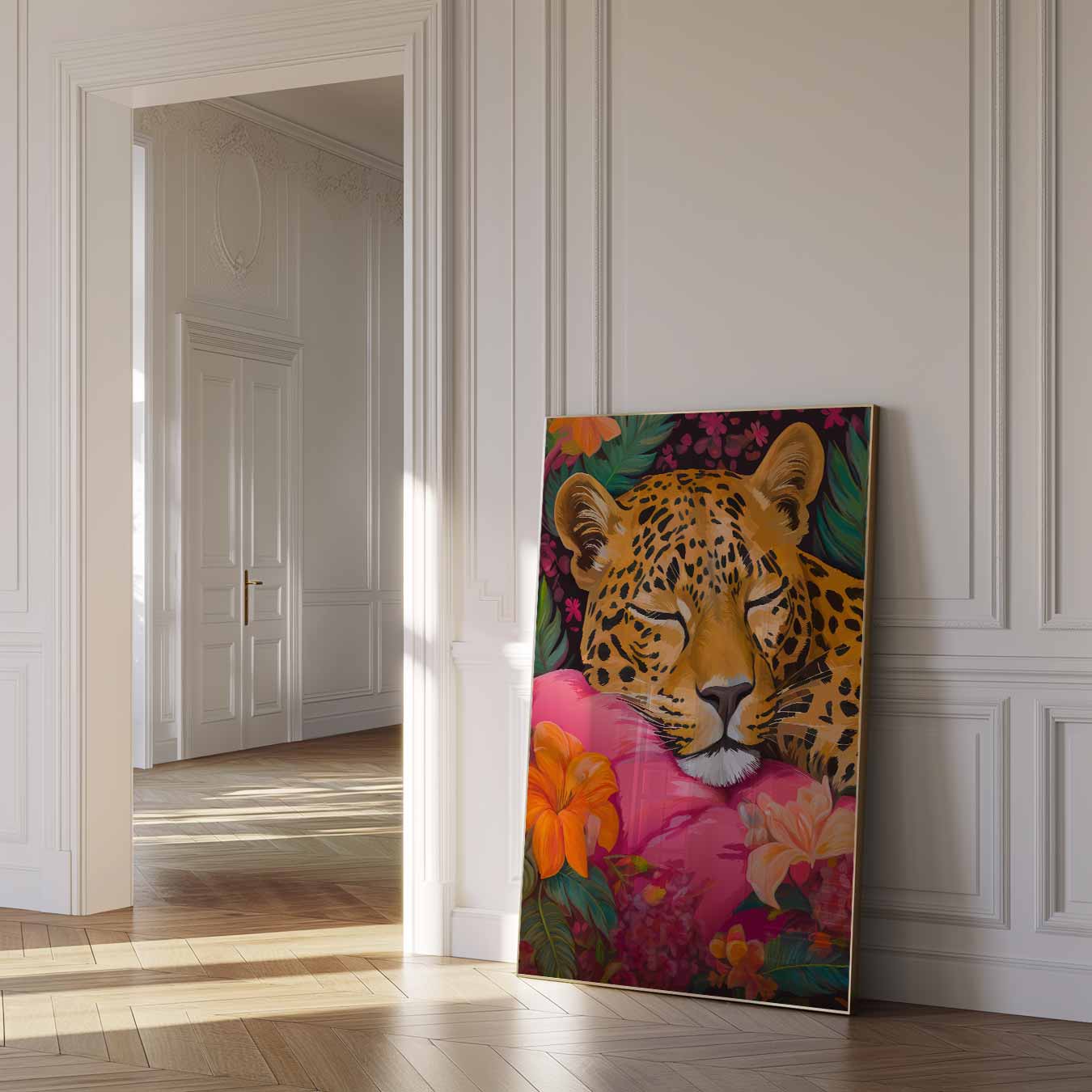 Tropische Luipaard Poster-WallArtistic