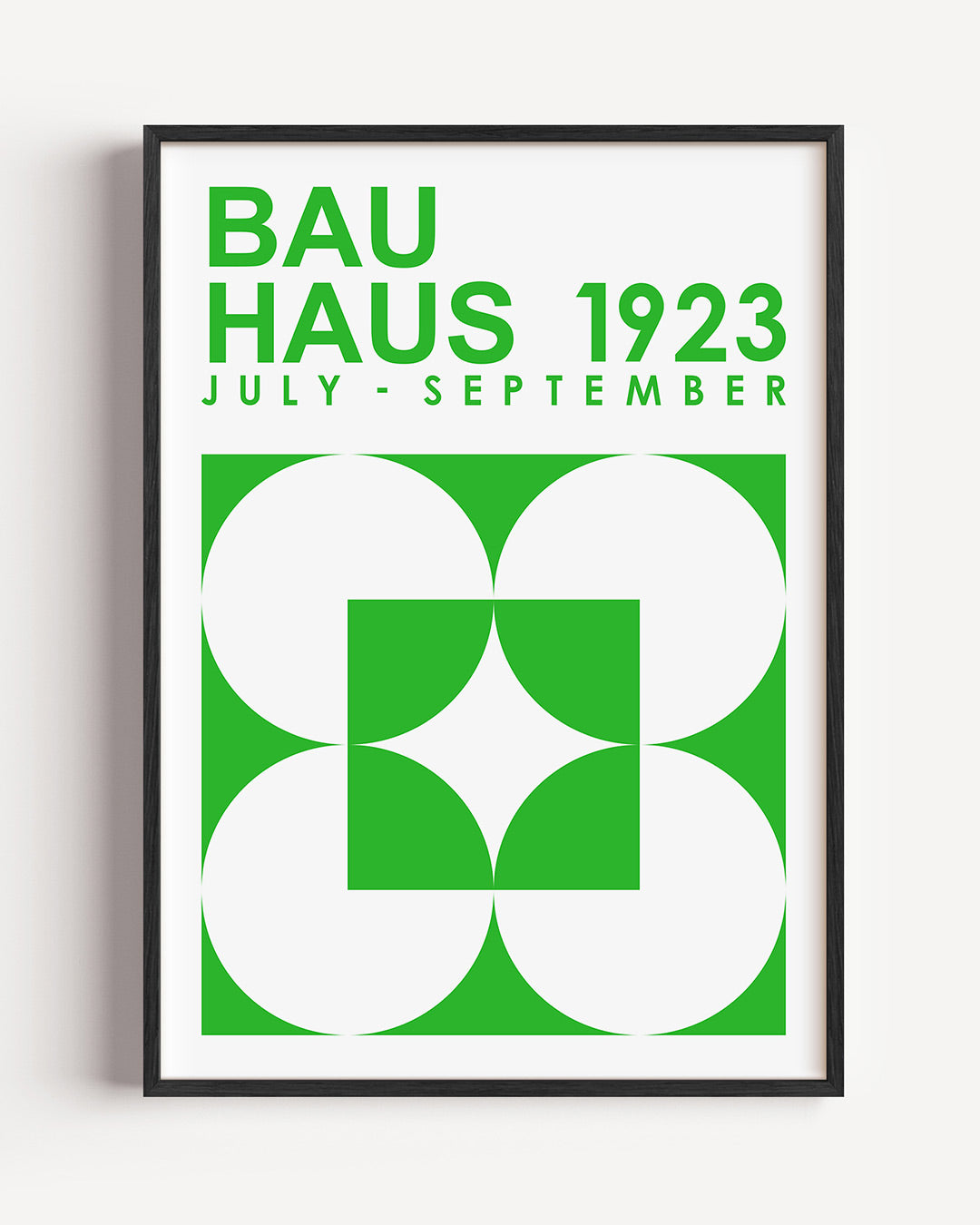 Groene cirkelpatronen Poster