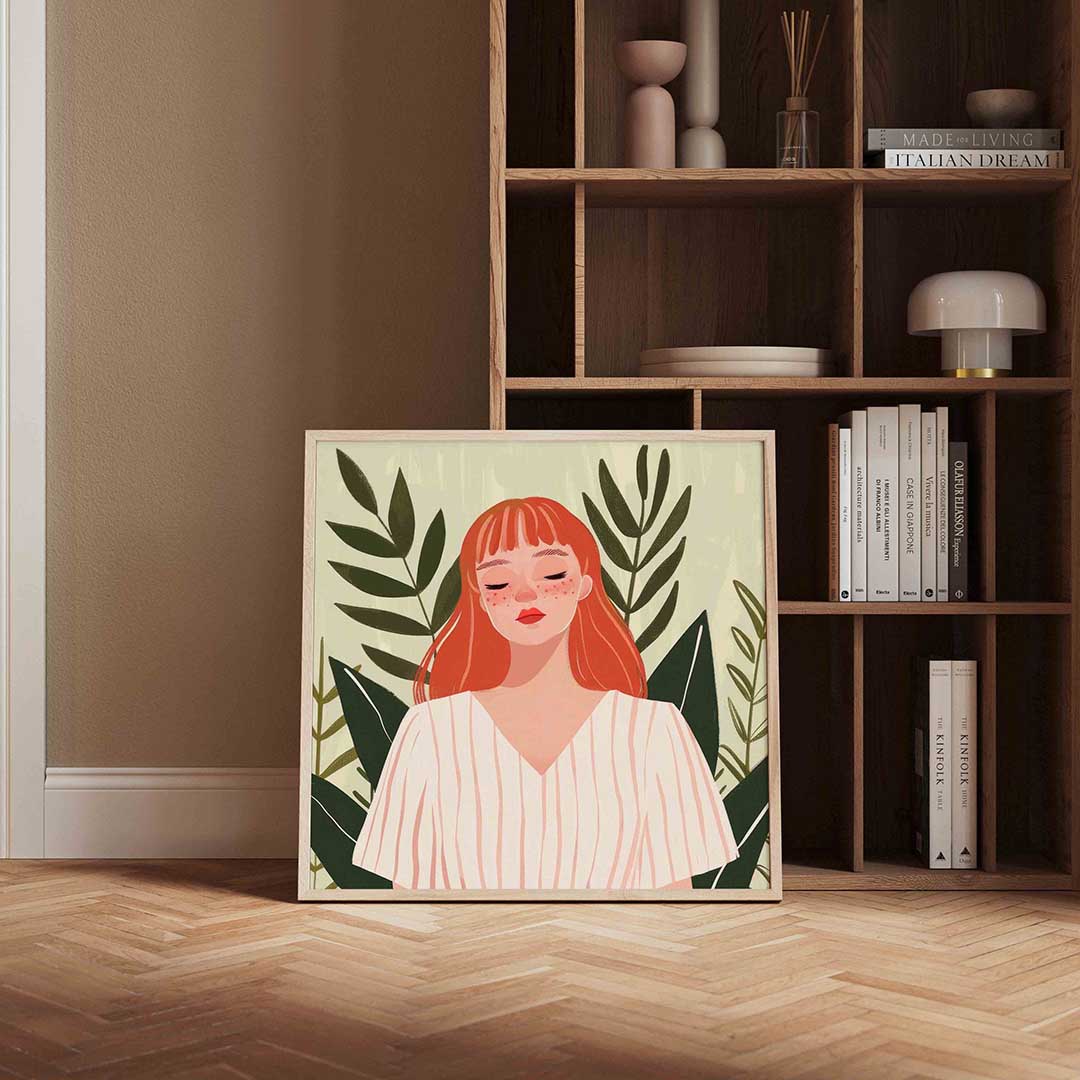 Meisje met rode haren Poster