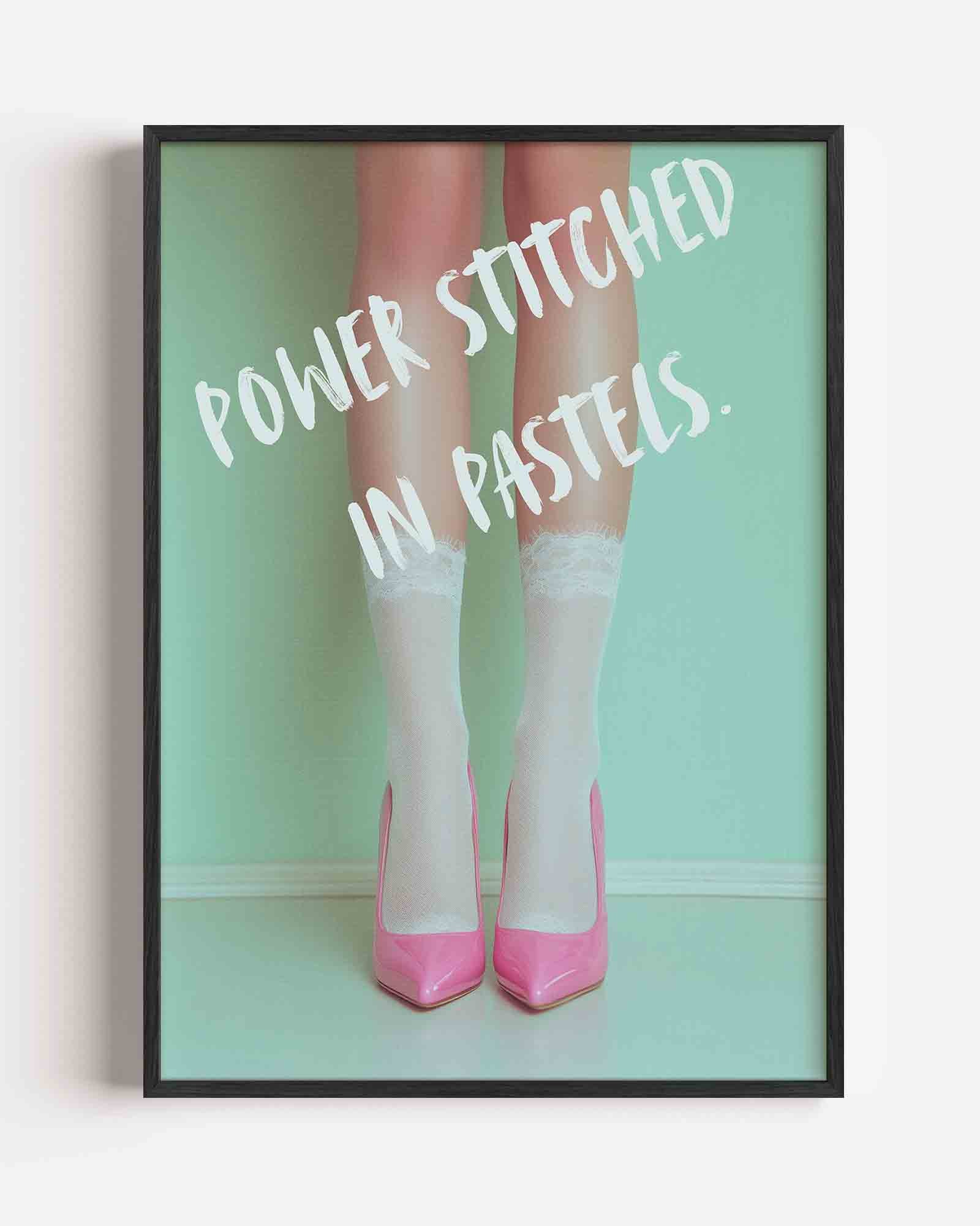 Roze schoenen en sokken Poster