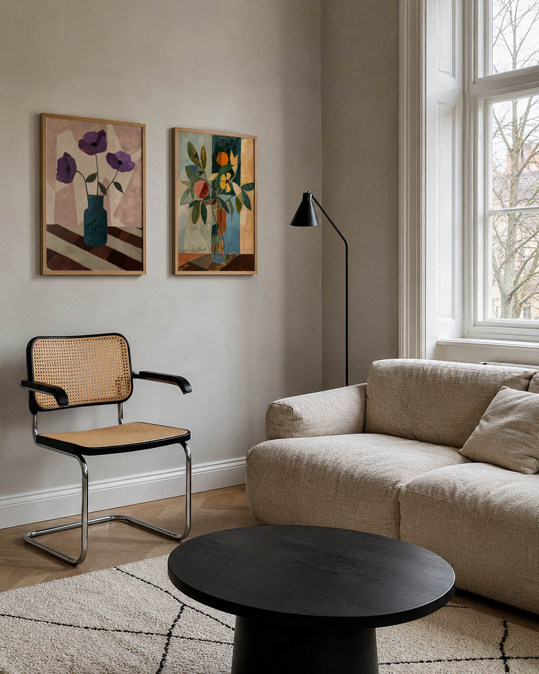 Bloem en vaas Posterset