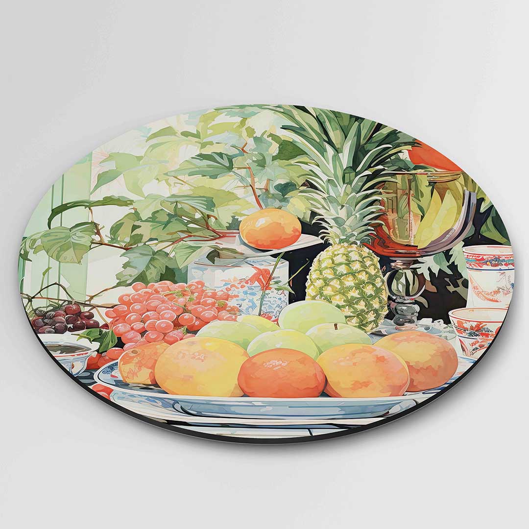 Fruit en planten Muurcirkel