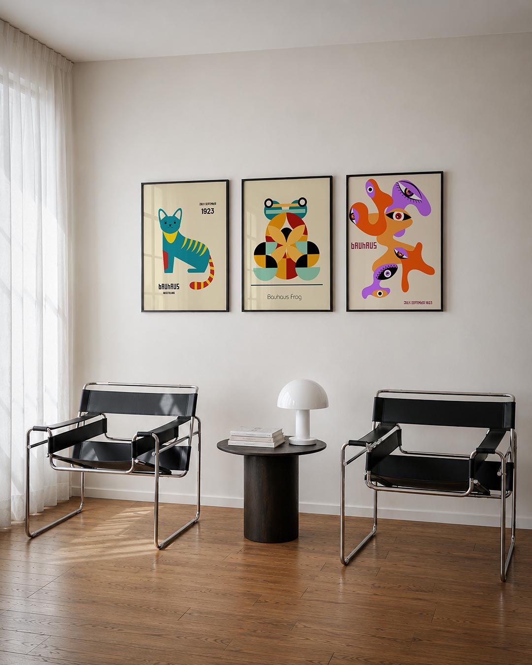 Kleurrijke kat Posterset