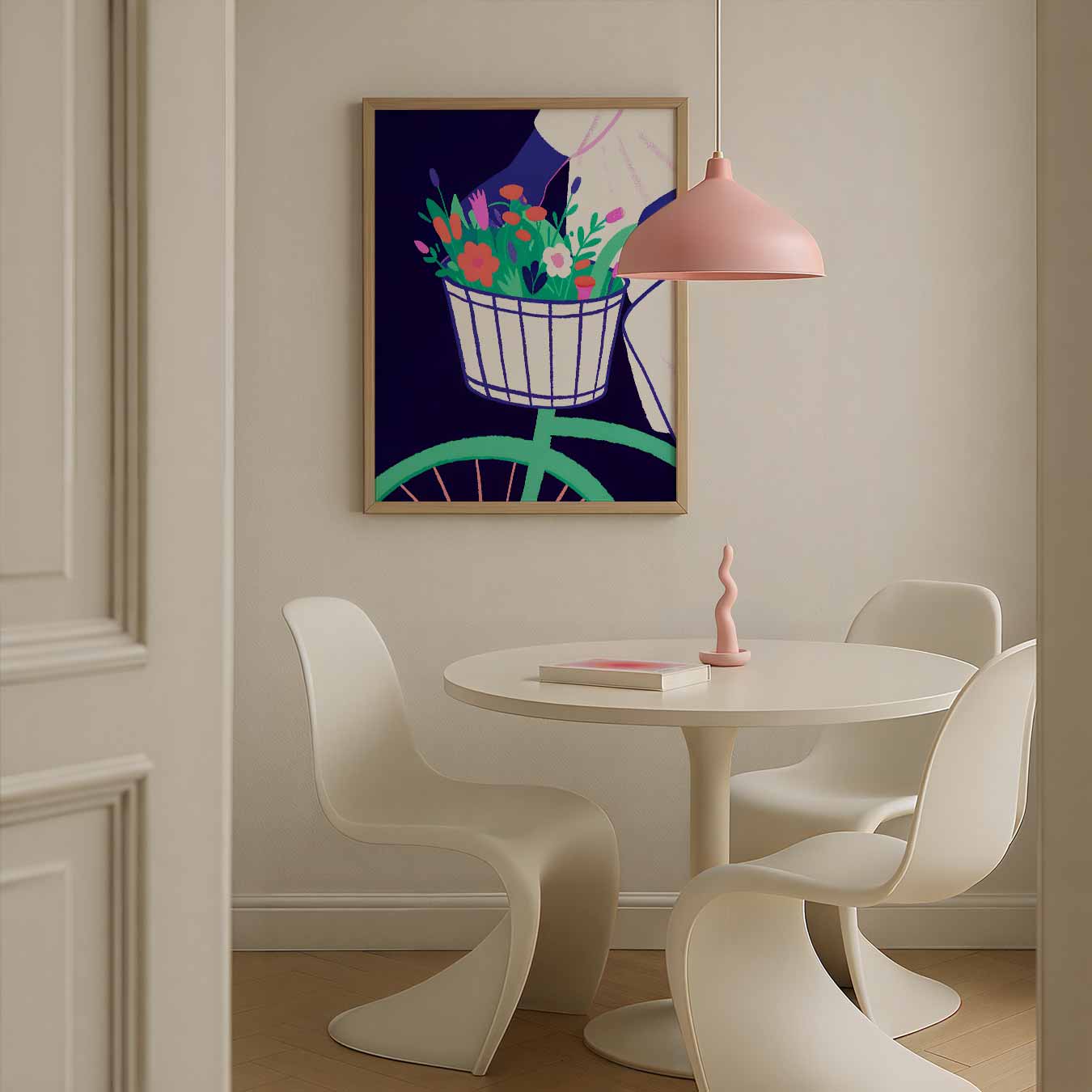Vrolijke Fietstocht Poster-WallArtistic