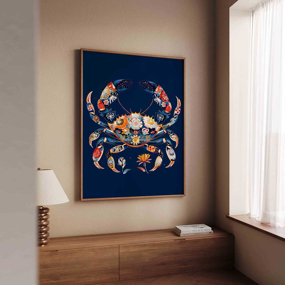 Bloemenkrab Poster