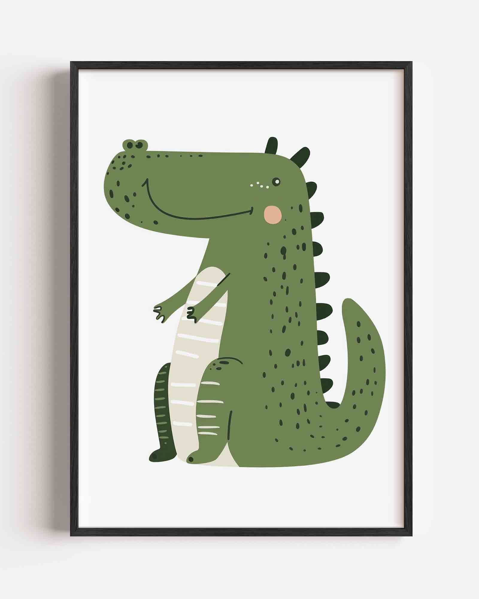 Groene krokodil Poster