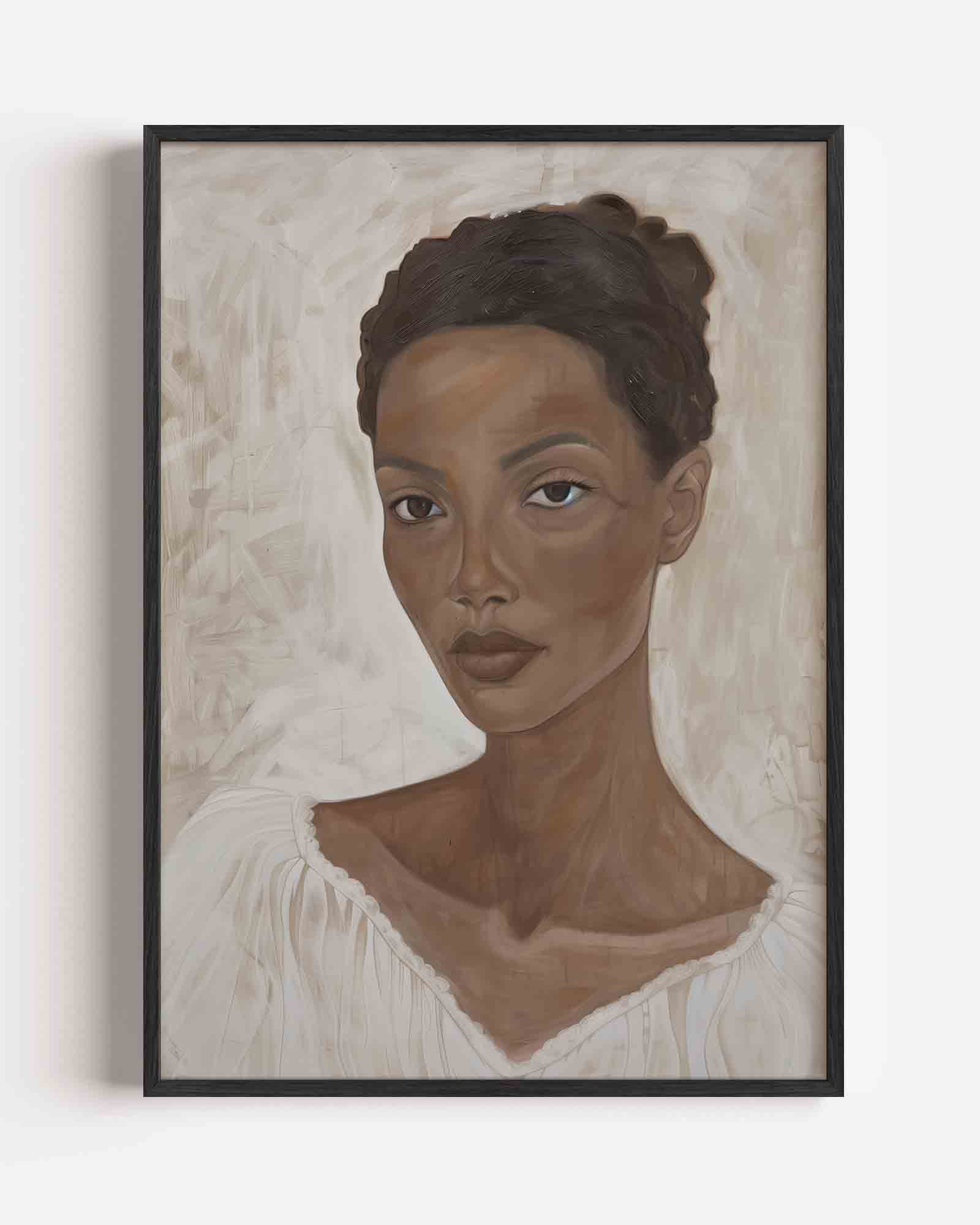 Portret van vrouw Poster