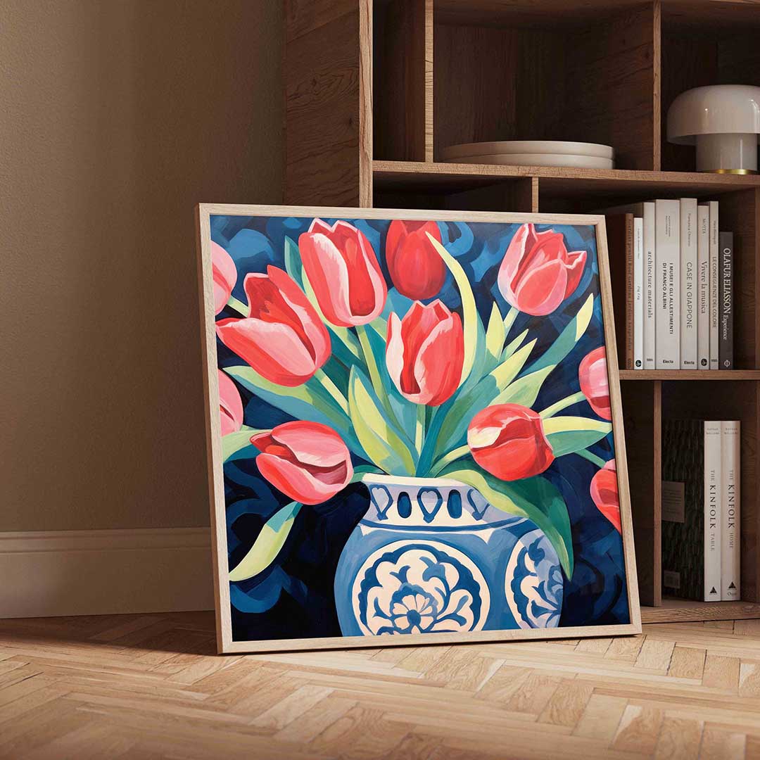 Tulpen in vaas Poster