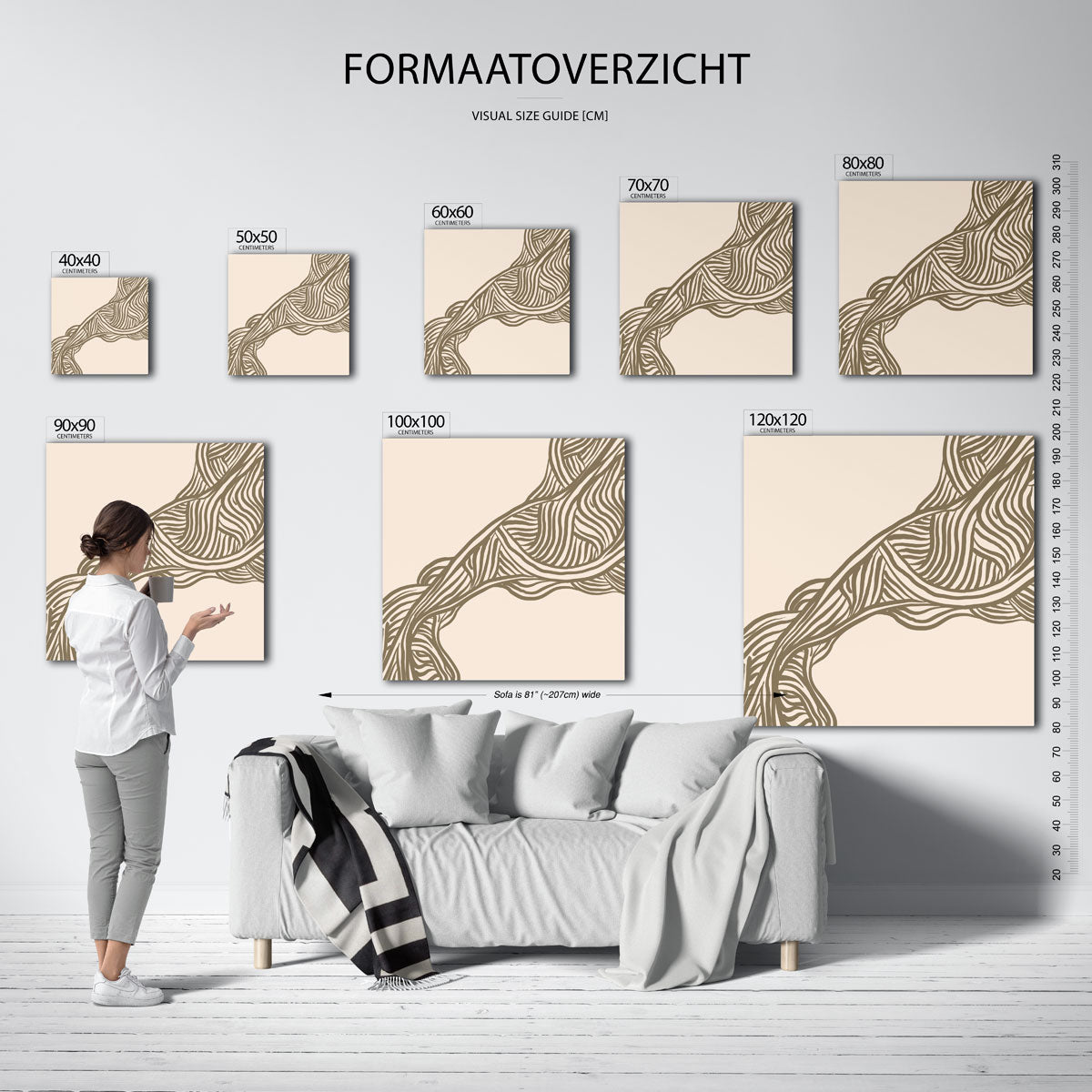 Organische lijnen Poster