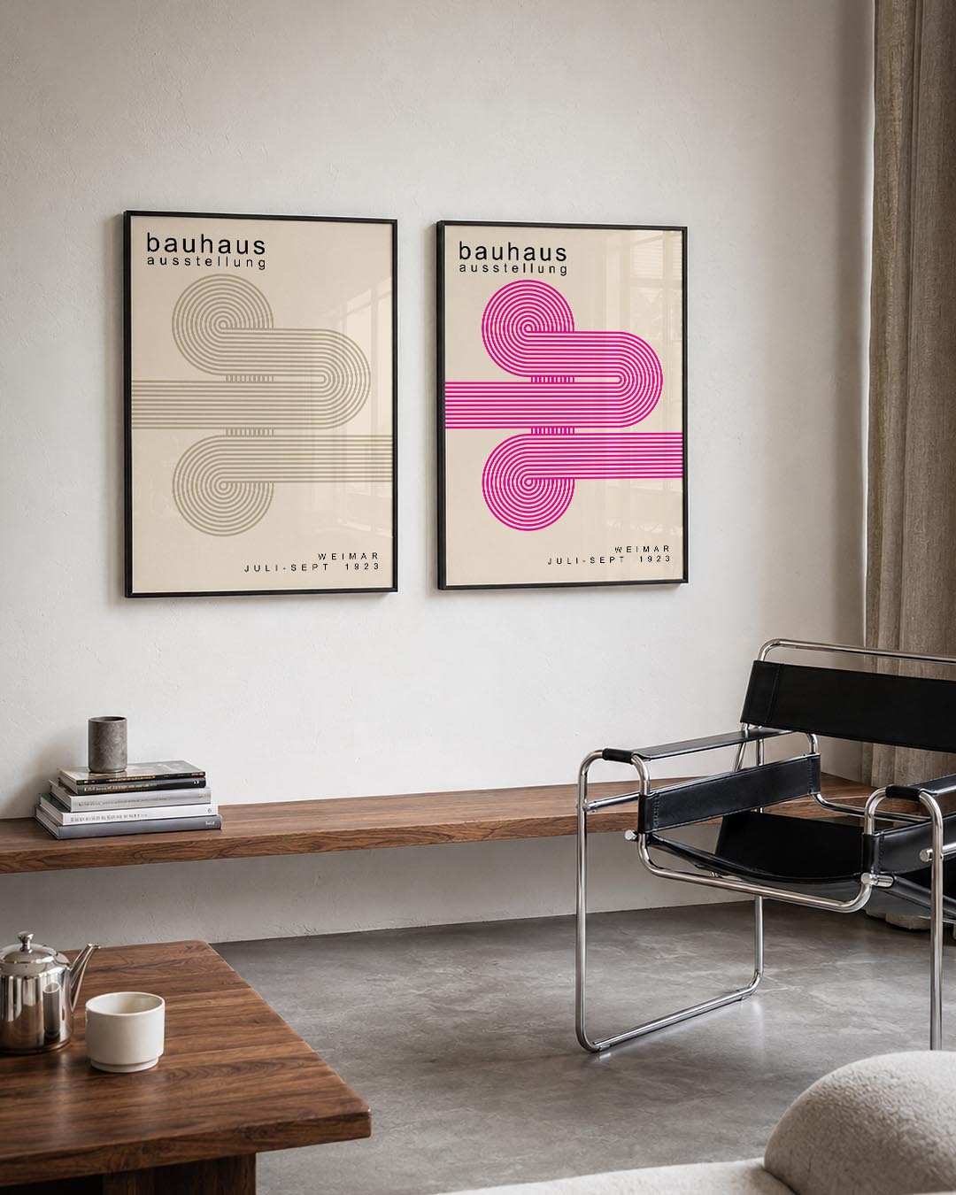Lijnenspel en cirkel Posterset