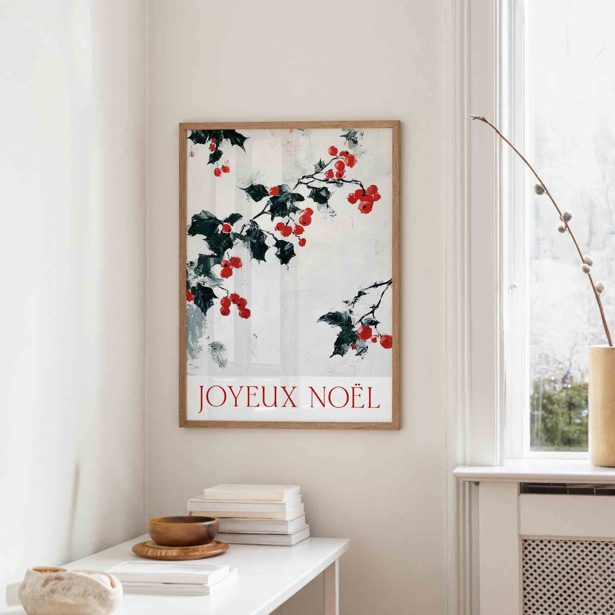 Rode bessen en bladeren Poster