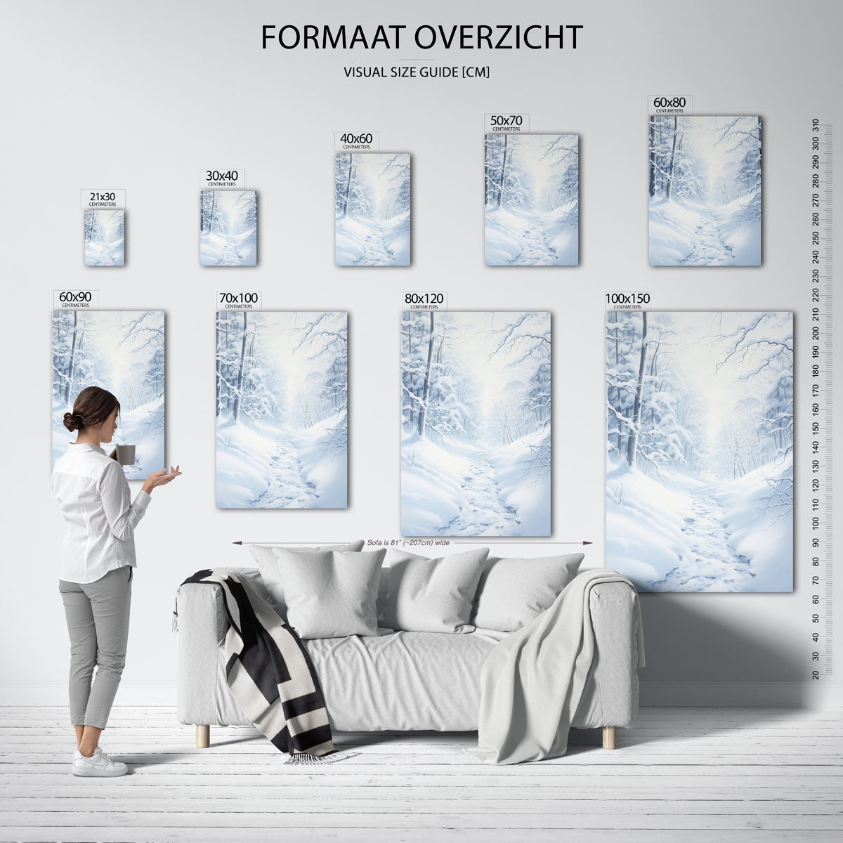Sneeuwlandschap Poster