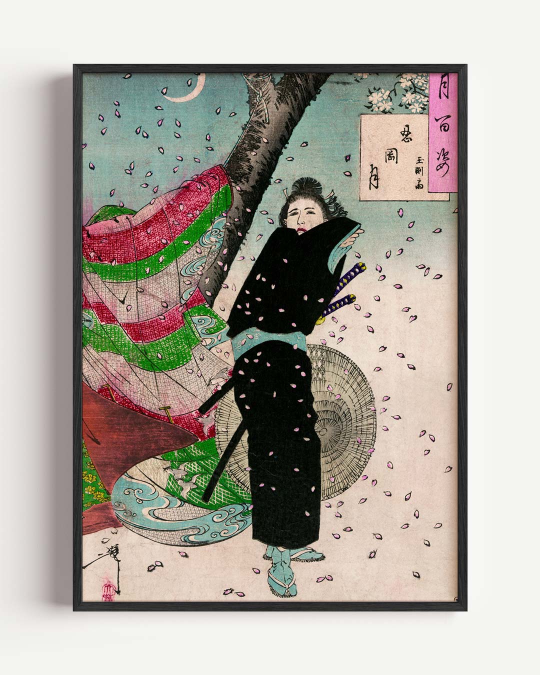 Japanse Romantiek in Bloesem Poster-WallArtistic