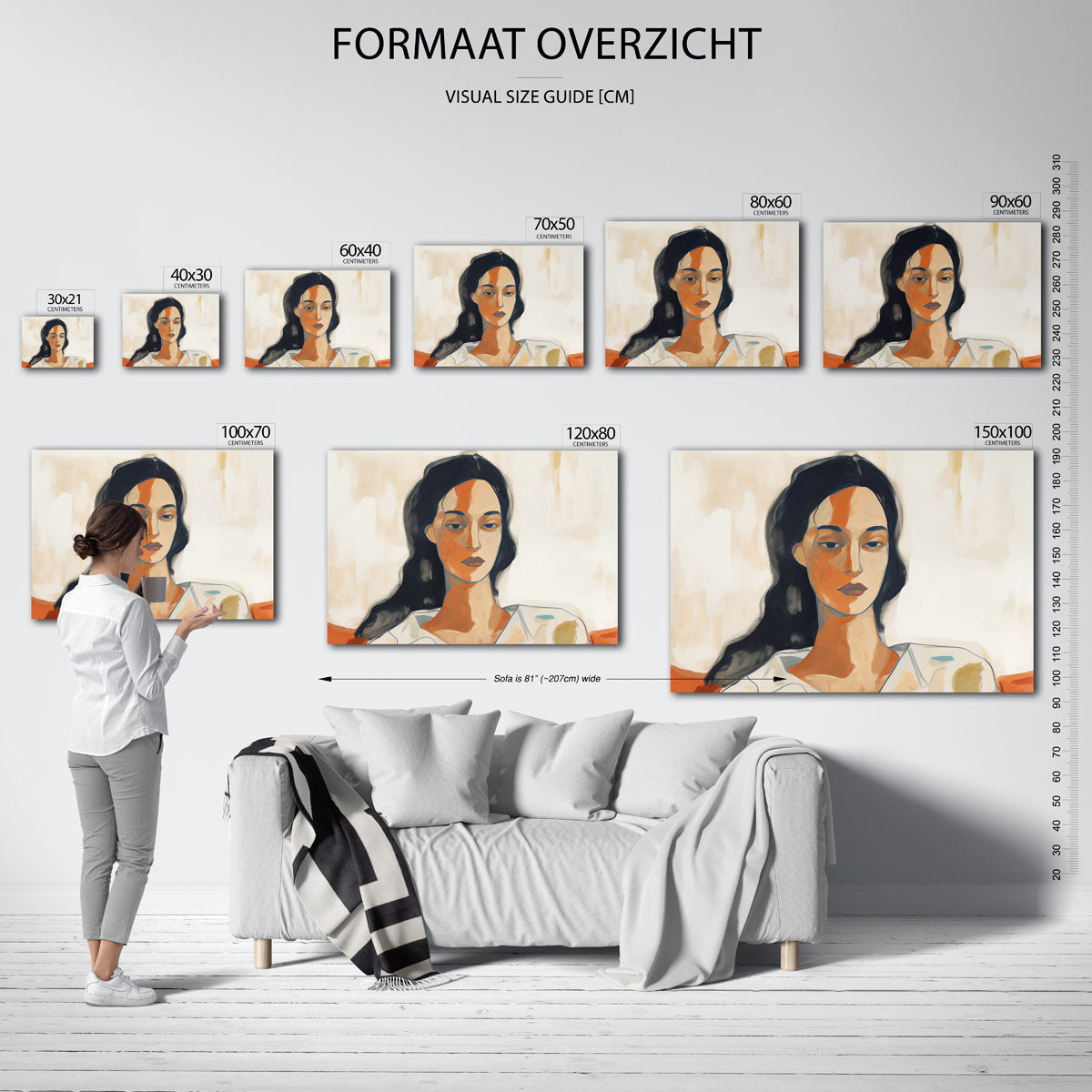 Vrouwelijk portret Poster