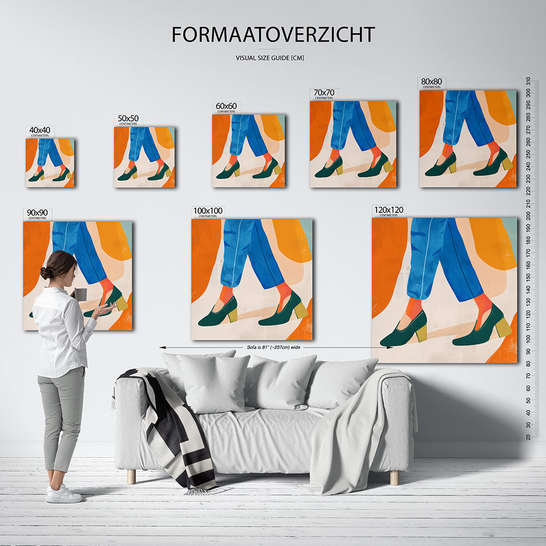Kleurencompositie Kunstwerk