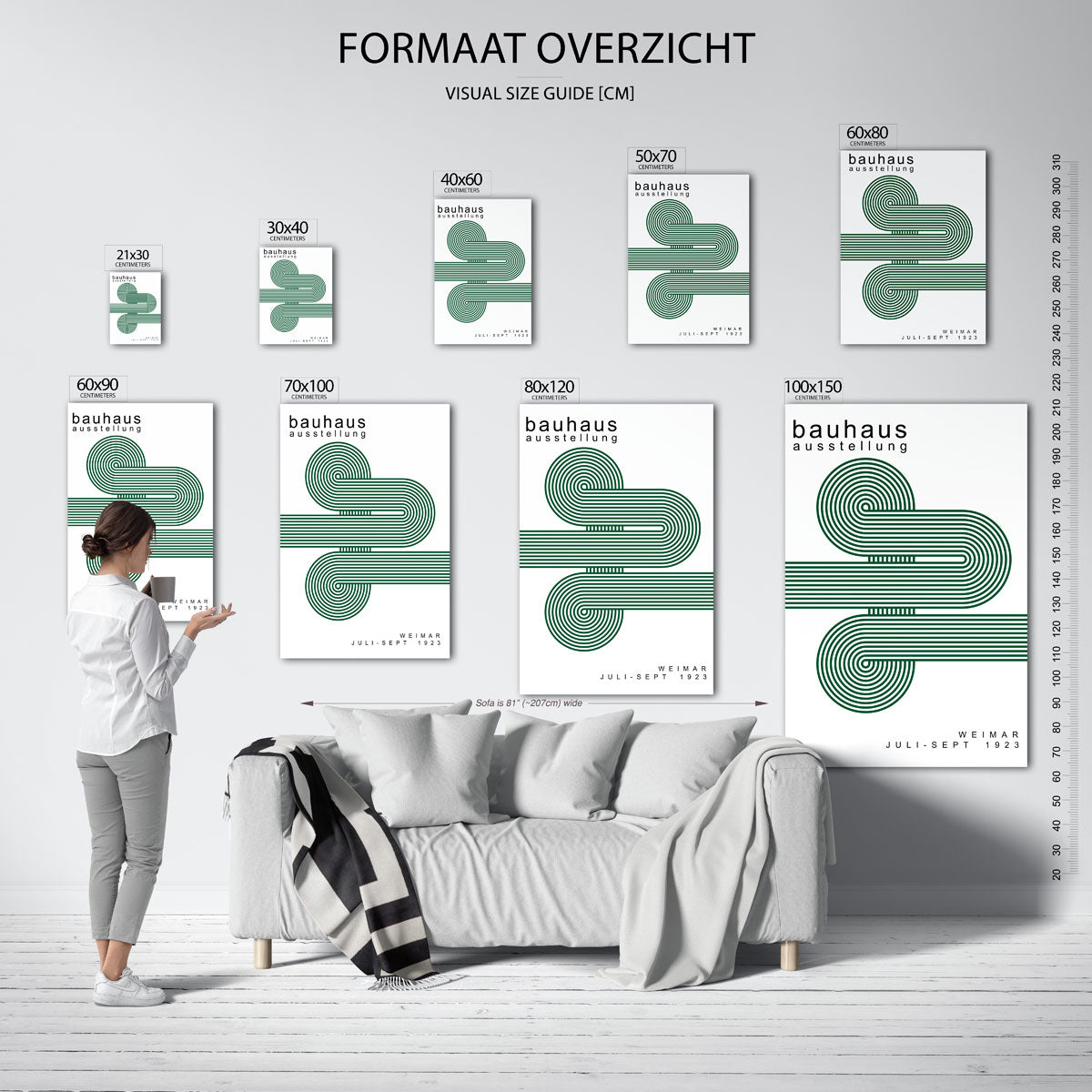 Lijnenspel en vormen Poster