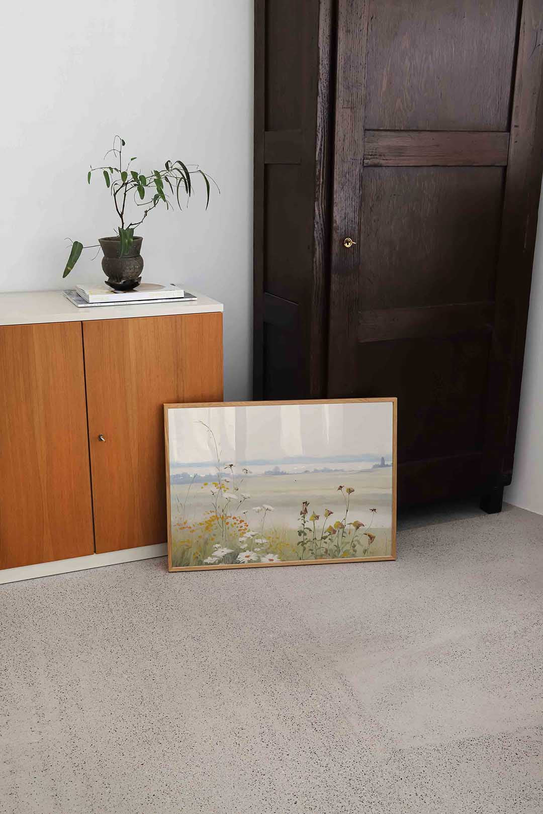 Veld met bloemen Poster