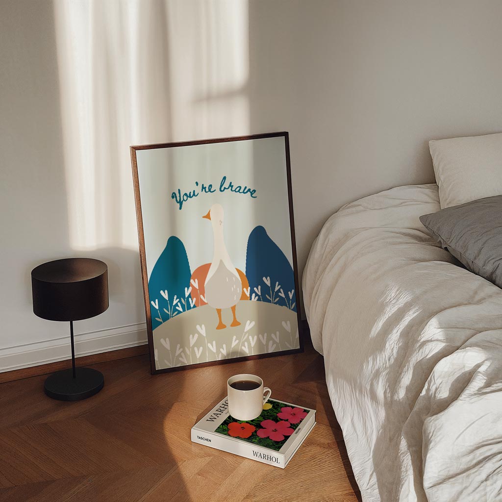 Dappere Gans Poster-WallArtistic