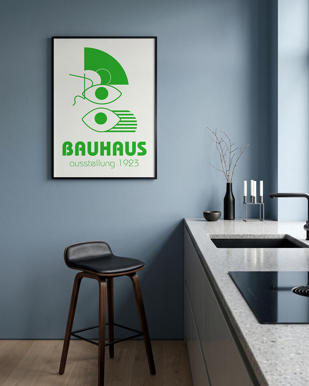 Vormen en ogen Poster