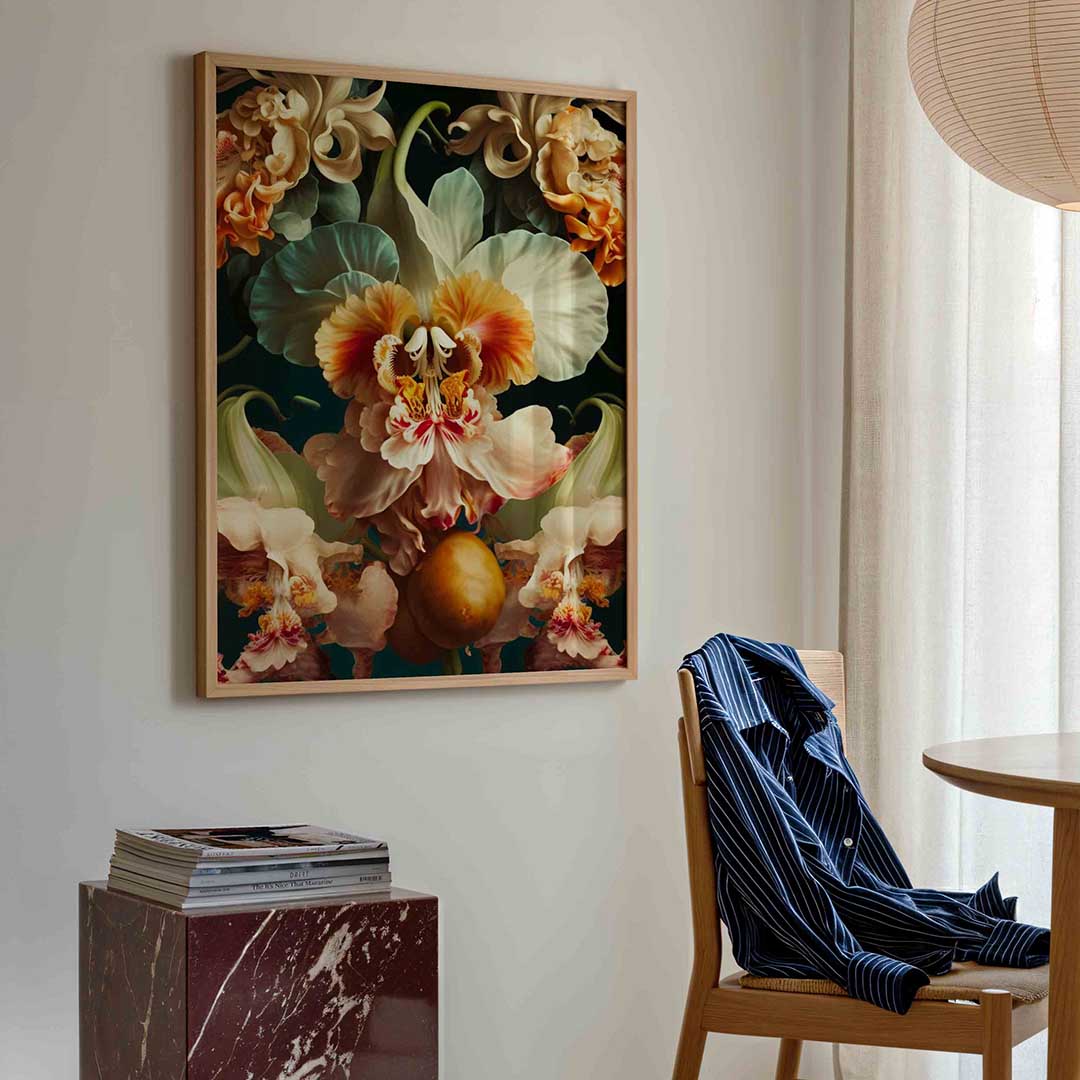 Bloemen en bladeren Poster