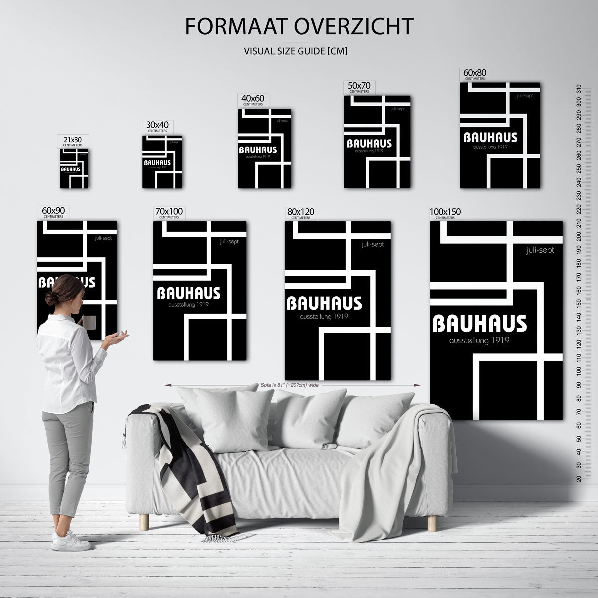Lijnen en vlakkenspel Poster